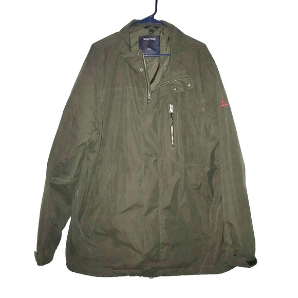 Nautica Jackets & Coats Nautica Army Green Bomber Style Jacket Zip